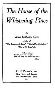 The House of the Whispering Pines — Anna Katharine Green cover