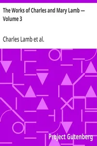 The Works of Charles and Mary Lamb — Volume 3: Books for Children — Charles Lamb cover