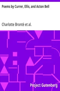 Poems by Currer, Ellis, and Acton Bell — Anne Brontë cover