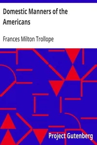 Domestic Manners of the Americans — Frances Milton Trollope cover