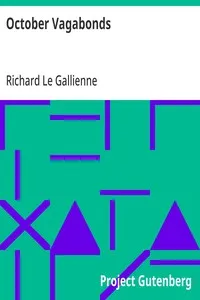 October Vagabonds — Richard Le Gallienne cover