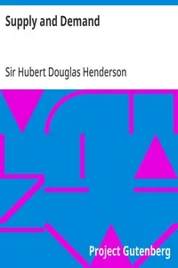 Supply and Demand — Hubert Douglas, Sir Henderson cover