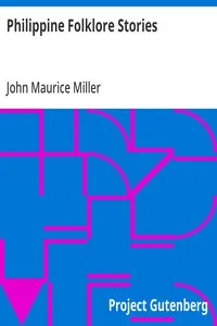 Philippine Folklore Stories — John Maurice Miller cover