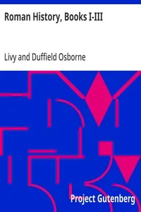 Roman History, Books I-III cover