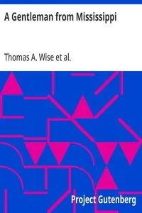 A Gentleman from Mississippi — Thomas A. (Thomas Alfred) Wise cover