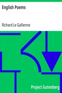 English Poems — Richard Le Gallienne cover