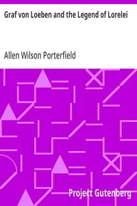 Graf von Loeben and the Legend of Lorelei: From "Modern Philology" vol. 13 (1915) — Allen Wilson Porterfield cover