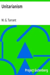 Unitarianism — W. G. (William George) Tarrant cover