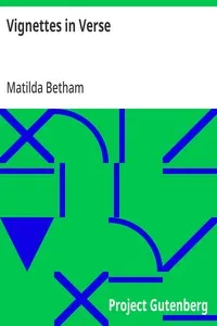 Vignettes in Verse — Matilda Betham cover