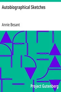Autobiographical Sketches — Annie Besant cover