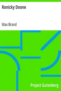 Ronicky Doone — Max Brand cover