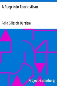 A Peep into Toorkisthan — Rollo Gillespie Burslem cover