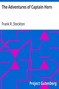 The Adventures of Captain Horn — Frank R. Stockton cover