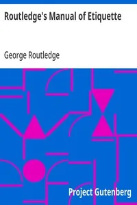 Routledge's Manual of Etiquette cover