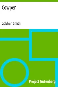 Cowper — Goldwin Smith cover