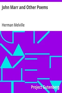 John Marr and Other Poems — Herman Melville cover