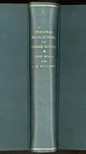 Personal Recollections of Pardee Butler — Pardee Butler cover