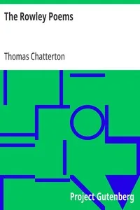 The Rowley Poems — Thomas Chatterton cover