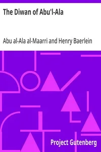 The Diwan of Abu'l-Ala cover