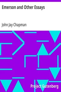 Emerson and Other Essays cover