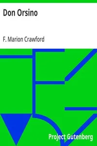 Don Orsino — F. Marion (Francis Marion) Crawford cover
