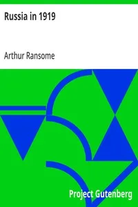 Russia in 1919 — Arthur Ransome cover