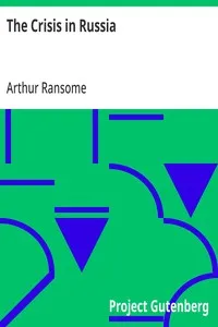 The Crisis in Russia — Arthur Ransome cover