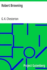 Robert Browning — G. K. (Gilbert Keith) Chesterton cover