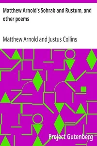 Matthew Arnold's Sohrab and Rustum, and other poems — Matthew Arnold cover