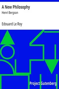 A New Philosophy : $b Henri Bergson cover