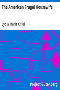 The American Frugal Housewife — Lydia Maria Child cover