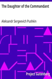 The Daughter of the Commandant — Aleksandr Sergeevich Pushkin cover