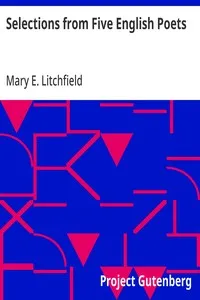 Selections from Five English Poets cover