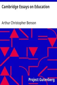 Cambridge Essays on Education — Anonymous cover