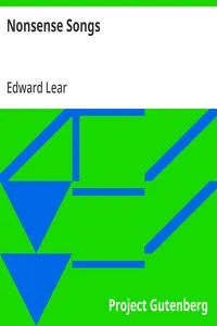 Nonsense Songs — Edward Lear cover