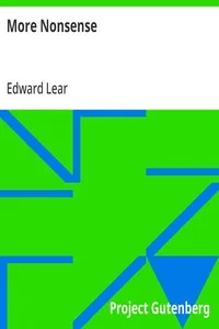 More Nonsense — Edward Lear cover