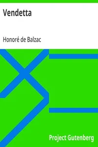 Vendetta — Honoré de Balzac cover
