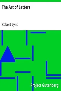 The Art of Letters — Robert Lynd cover
