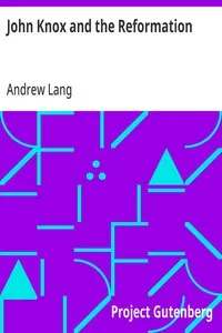 John Knox and the Reformation — Andrew Lang cover