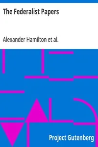 The Federalist Papers — Alexander Hamilton cover