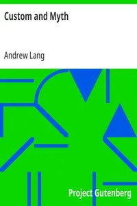 Custom and Myth — Andrew Lang cover