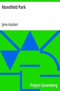 Mansfield Park — Jane Austen cover
