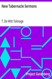 New Tabernacle Sermons — T. De Witt (Thomas De Witt) Talmage cover