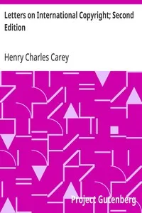 Letters on International Copyright; Second Edition cover