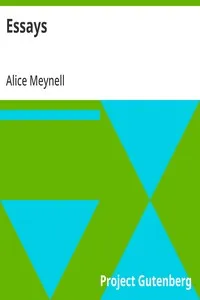 Essays — Alice Meynell cover