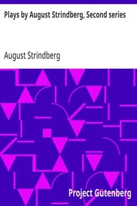 Plays by August Strindberg, Second series — August Strindberg cover