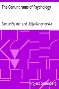 The Conundrums of Psychology — Samuel Vaknin cover