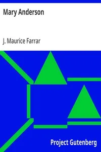 Mary Anderson — J. Maurice Farrar cover