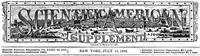 Scientific American Supplement, No. 810, July 11, 1891 cover