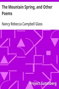 The Mountain Spring, and Other Poems — Nancy Rebecca Campbell Glass cover
